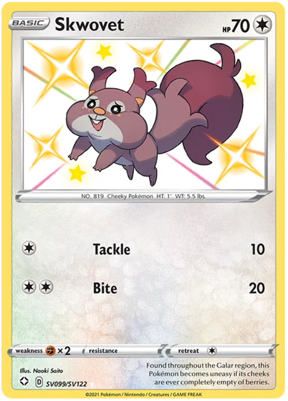 Skwovet SV099/SV122 Shining Fates