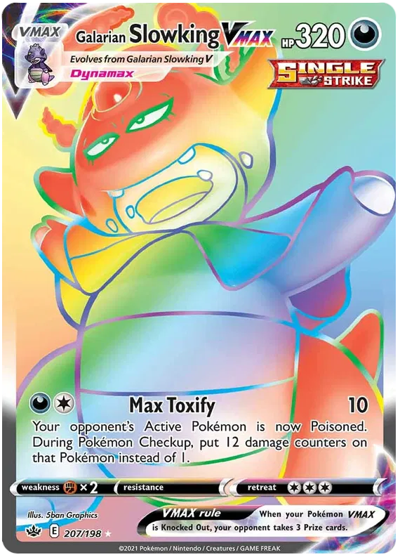 Galarian Slowking VMAX 207/198 Sword & Shield Chilling Reign