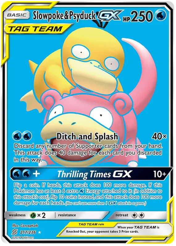 Slowpoke & Psyduck GX 217/236 Unified Minds