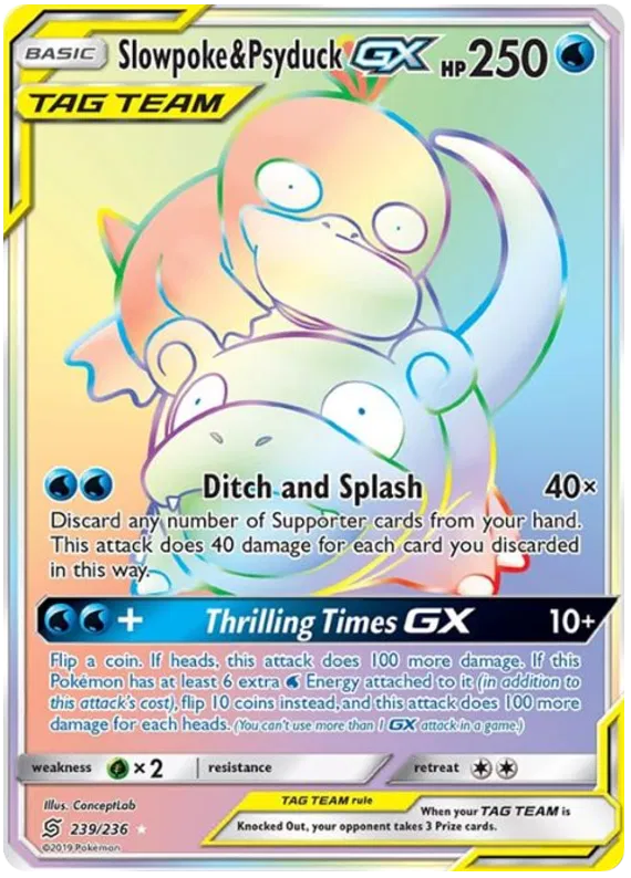 Slowpoke & Psyduck GX 239/236 Unified Minds