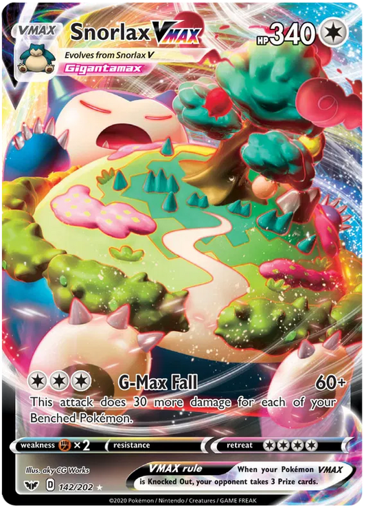 Snorlax VMAX 142/202 Sword & Shield Base Set