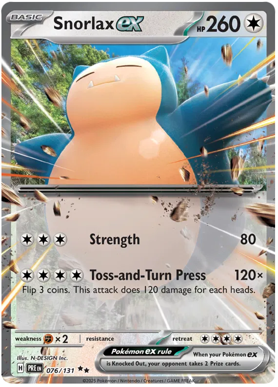 Snorlax ex 076/131 Prismatic Evolutions