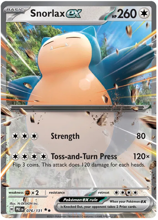 Snorlax ex 076/131 Prismatic Evolutions
