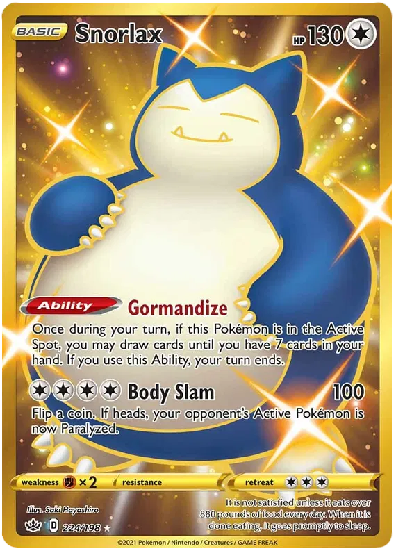 Snorlax 224/198 Chilling Reign
