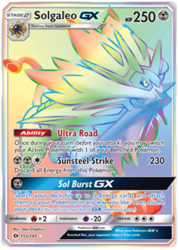 Solgaleo GX 155/149 Sun & Moon