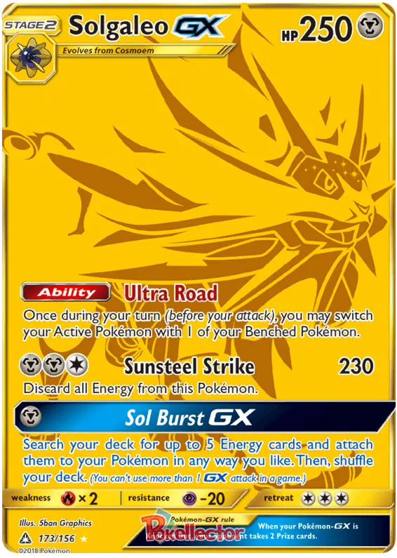 Solgaleo GX 173/156 Ultra Prism