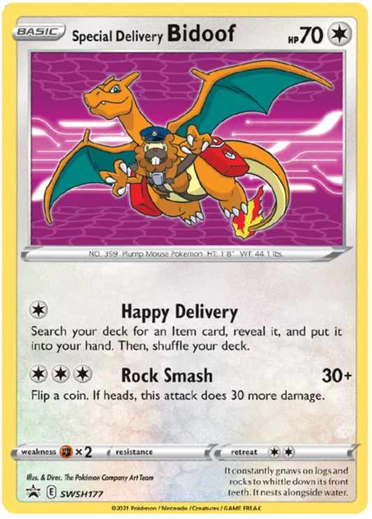 Special Delivery Bidoof SWSH177 Sword & Shield Promo