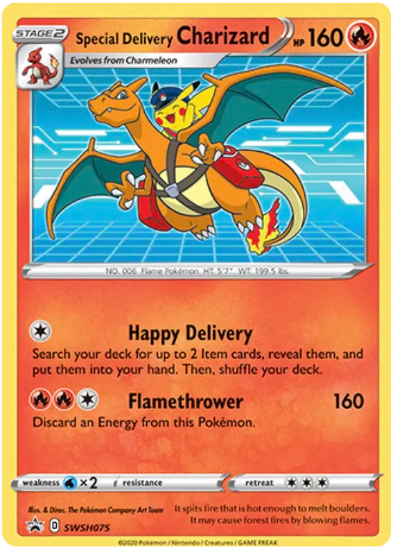 Special Delivery Charizard SWSH075 Sword & Shield Promo