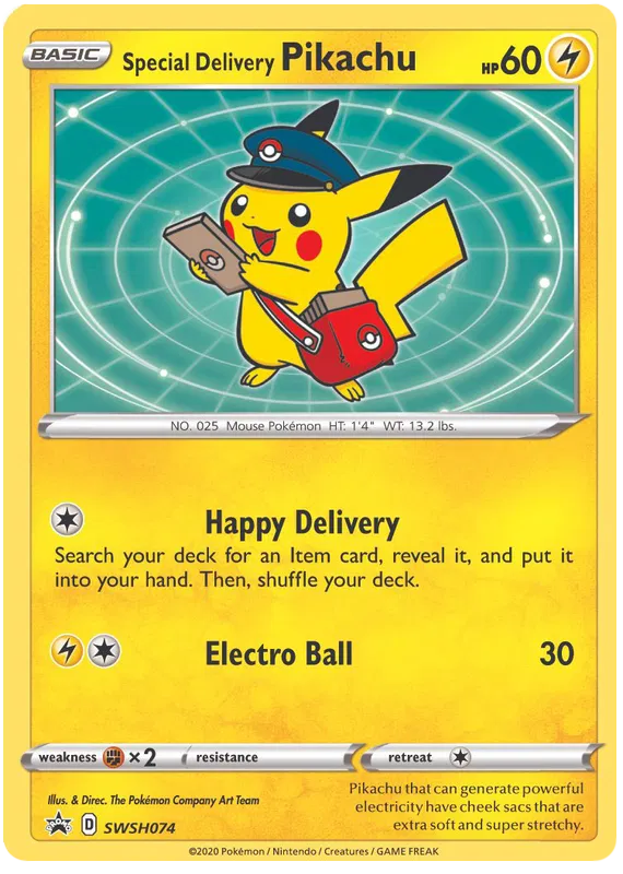 Special Delivery Pikachu SWSH074 Sword & Shield Promo
