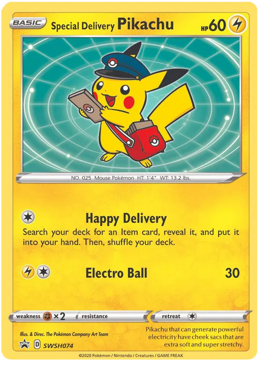 Special Delivery Pikachu SWSH074 Sword & Shield Promo