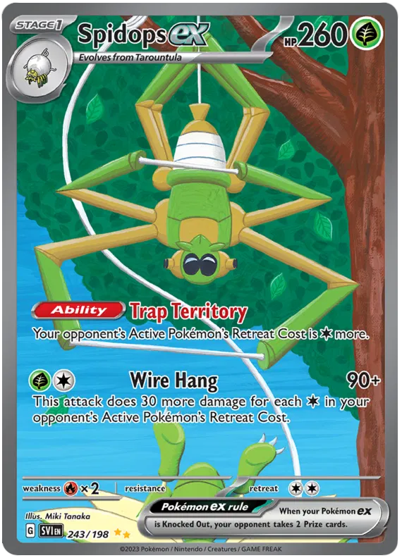 Spidops ex 243/198 Scarlet & Violet Base Set