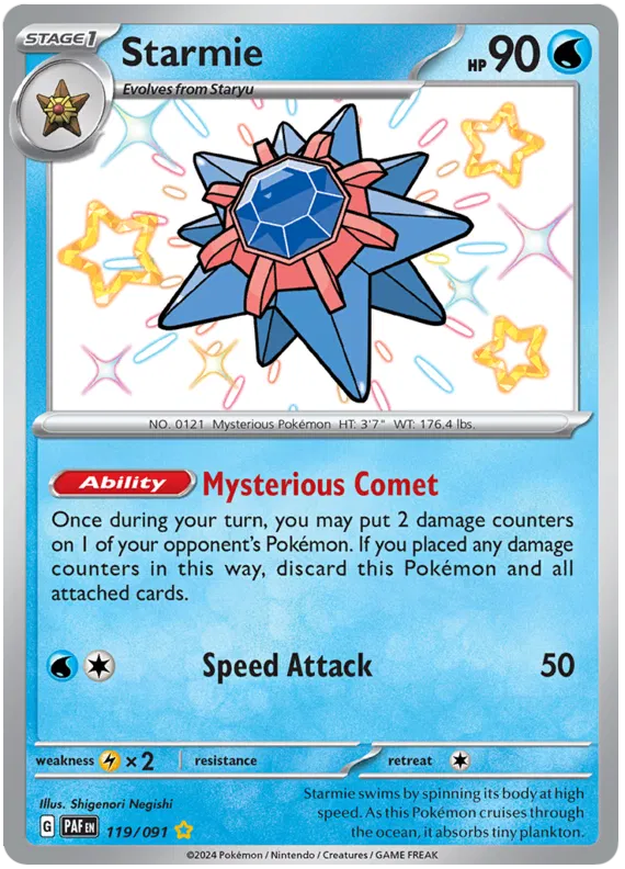 Starmie 119/091 Paldean Fates