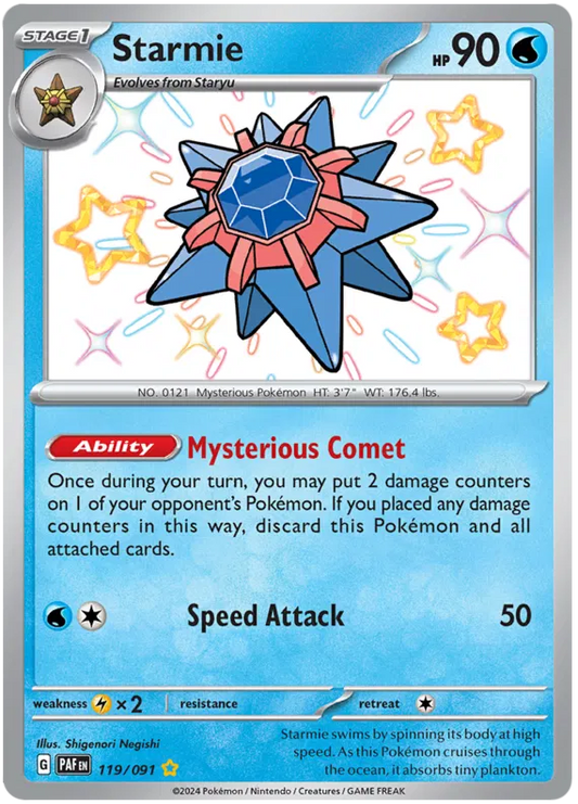 Starmie 119/091 Paldean Fates