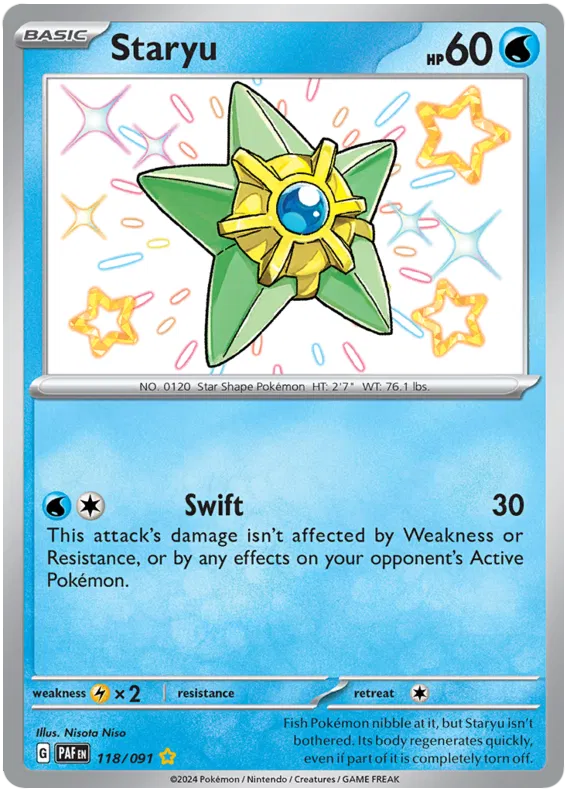 Staryu 118/091 Paldean Fates