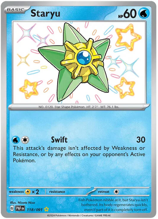 Staryu 118/091 Paldean Fates