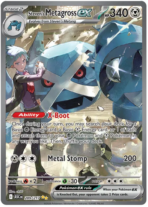Steven's Metagross ex 289/217 Ascended Heroes