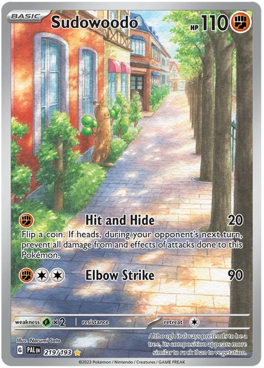 Sudowoodo 219/193 Paldea Evolved
