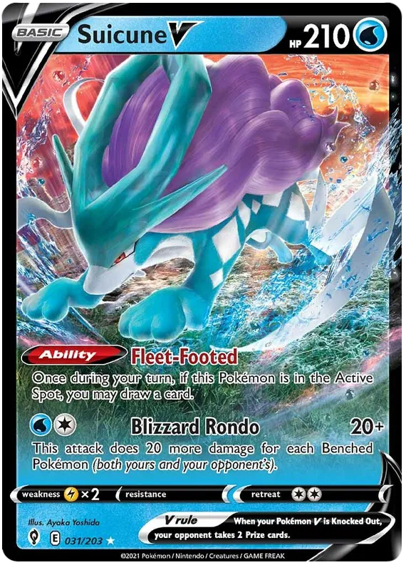 Suicune V 31/203 Sword & Shield Evolving Skies