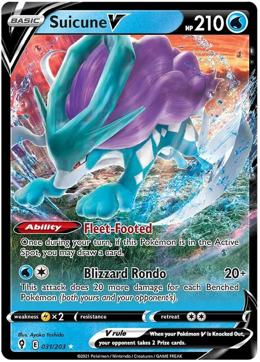 Suicune V 031/203 Evolving Skies