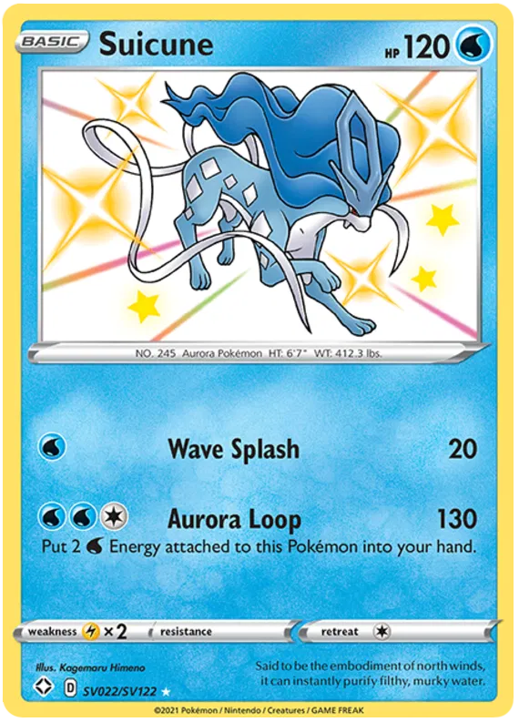 Suicune SV022/SV122 Sword & Shield Shining Fates