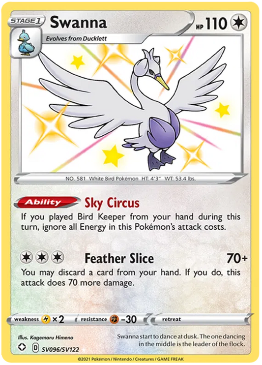 Swanna SV096/SV122 Shining Fates