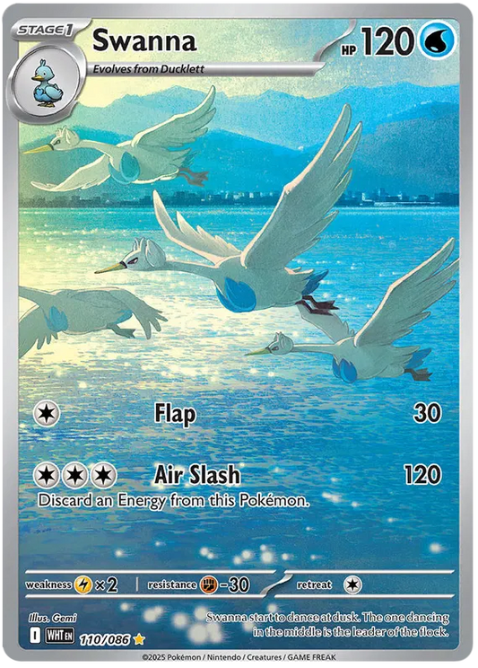 Swanna 110/086 White Flare