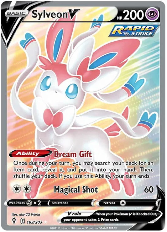 Sylveon V 183/203 Sword & Shield Evolving Skies