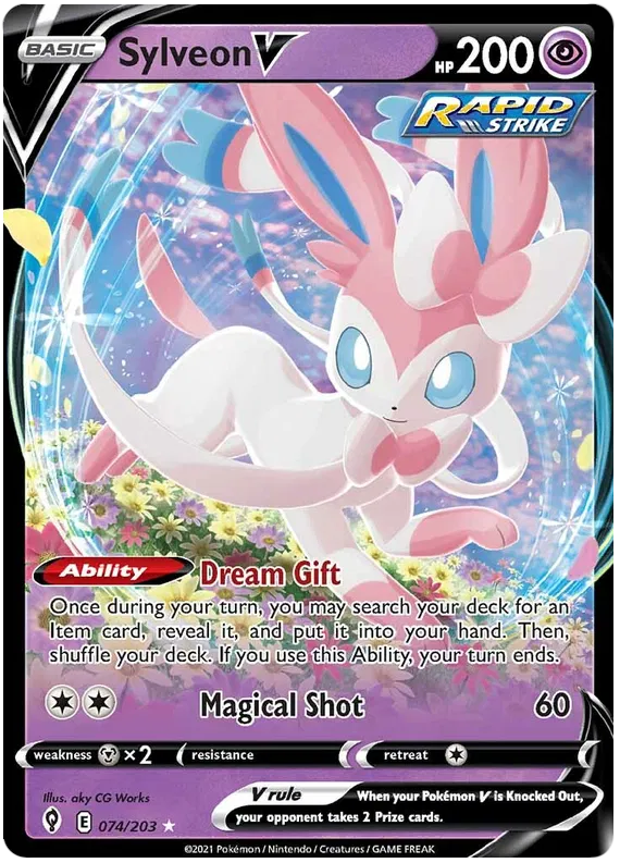 Sylveon V 074/203 Sword & Shield Evolving Skies