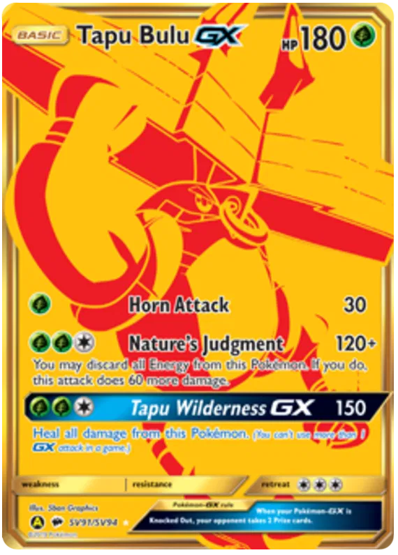 Tapu Bulu GX SV91/SV94 Hidden Fates
