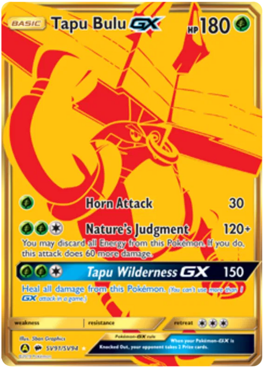Tapu Bulu GX SV91/SV94 Hidden Fates