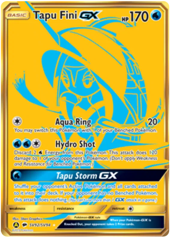 Tapu Fini GX SV92/SV94 Hidden Fates