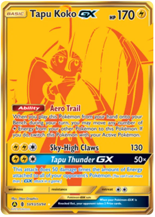 Tapu Koko GX SV93/SV94 Hidden Fates