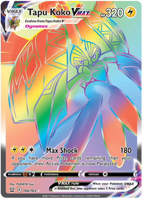 Tapu Koko VMAX 166/163 Battle Styles