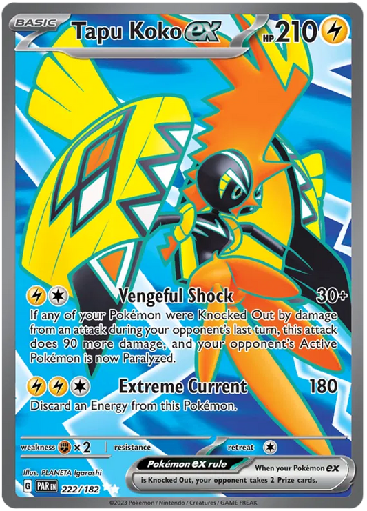 Tapu Koko ex 222/182 Paradox Rift