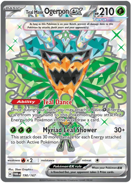 Teal Mask Ogerpon ex 190/167 Twilight Masquerade