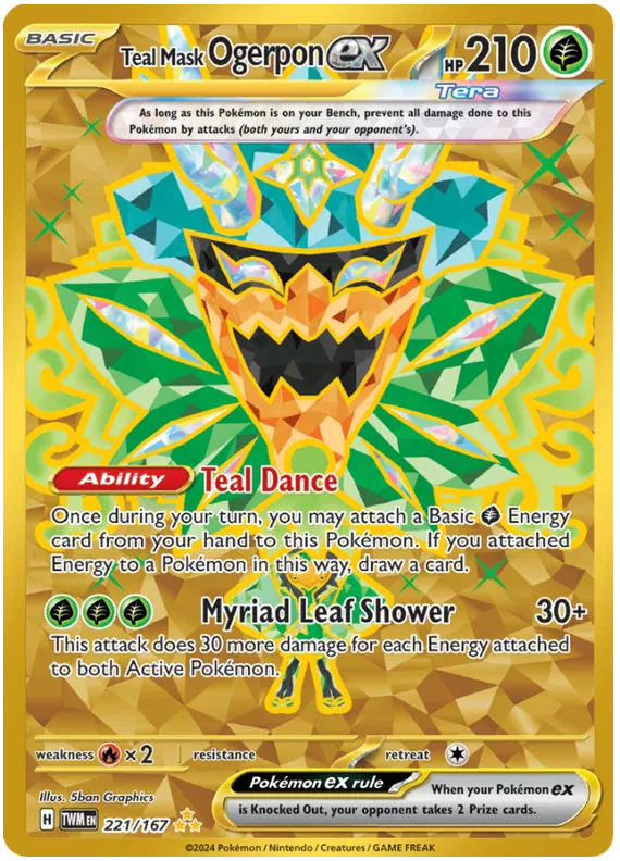Teal Mask Ogerpon ex 221/167 Twilight Masquerade