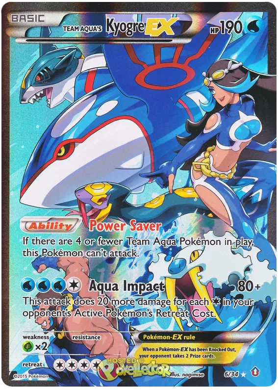 Team Aqua's Kyogre EX 6/34 Double Crisis