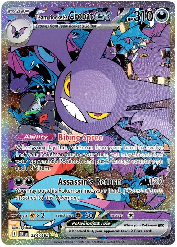 Team Rocket's Crobat ex 234/182 Destined Rivals