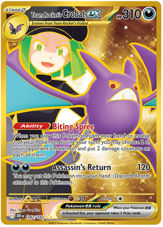 Team Rocket's Crobat ex 242/182 Destined Rivals