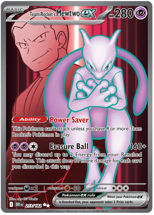 Team Rocket's Mewtwo ex 213/182 Destined Rivals