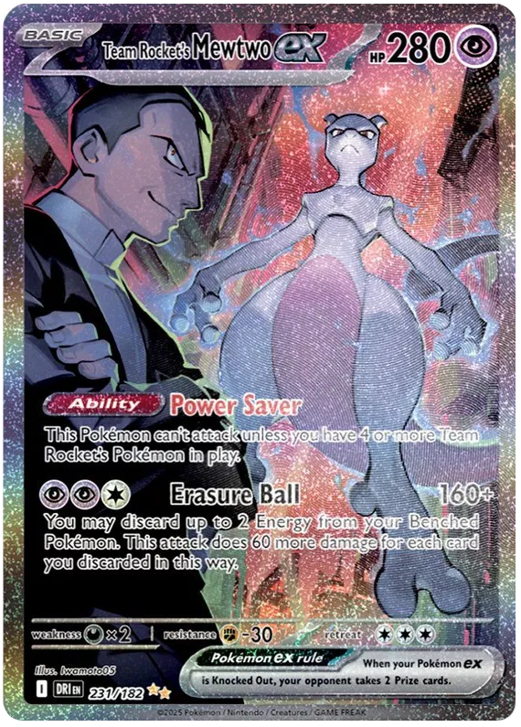 Team Rocket's Mewtwo ex 231/182 Destined Rivals