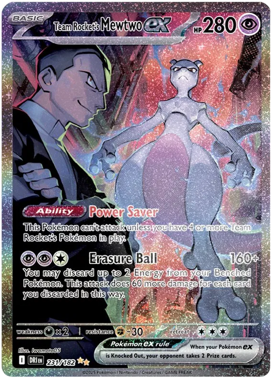 Team Rocket's Mewtwo ex 231/182 Destined Rivals