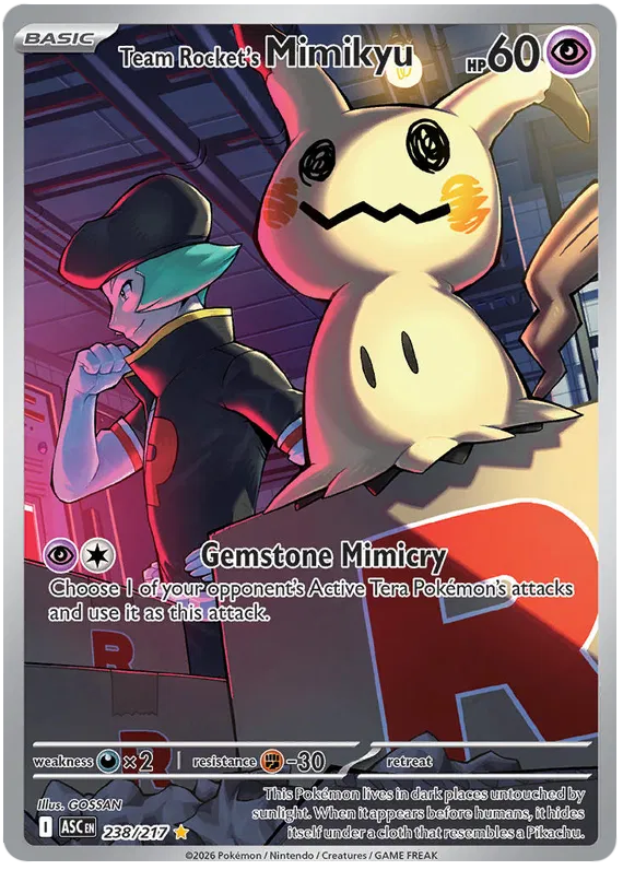 Team Rocket's Mimikyu 238/217 Ascended Heroes