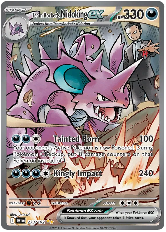 Team Rocket's Nidoking ex 233/182 Destined Rivals