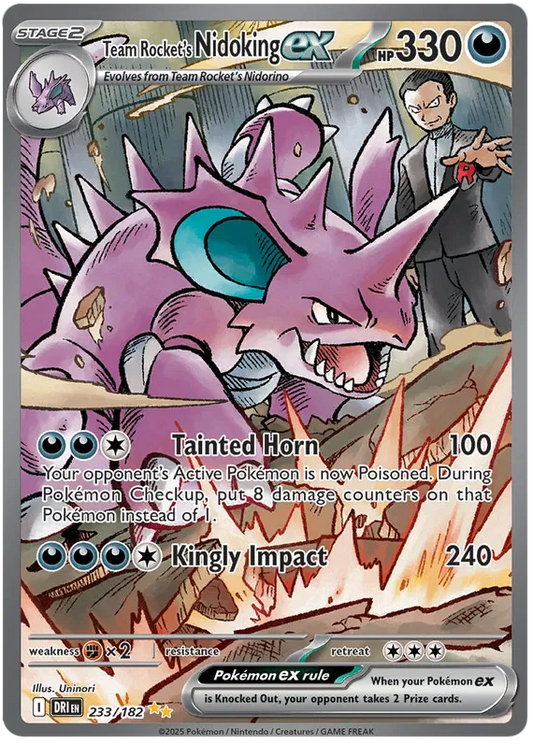 Team Rocket's Nidoking ex 233/182 Destined Rivals