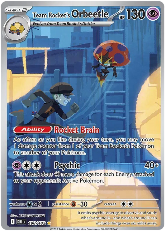 Team Rocket's Orbeetle 198/182 Destined Rivals