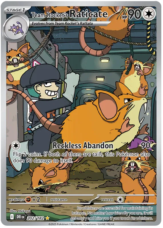 Team Rocket's Raticate 202/182 Destined Rivals