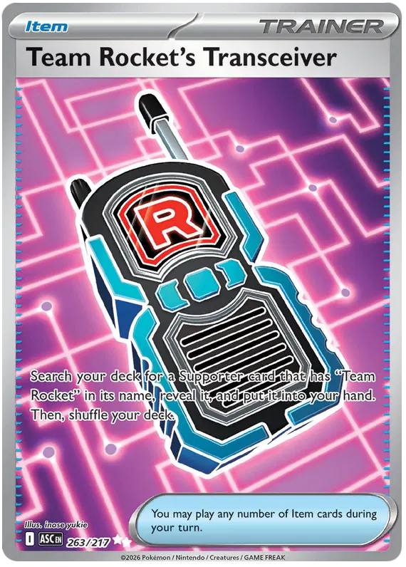 Team Rocket's Transceiver 263/217 Ascended Heroes