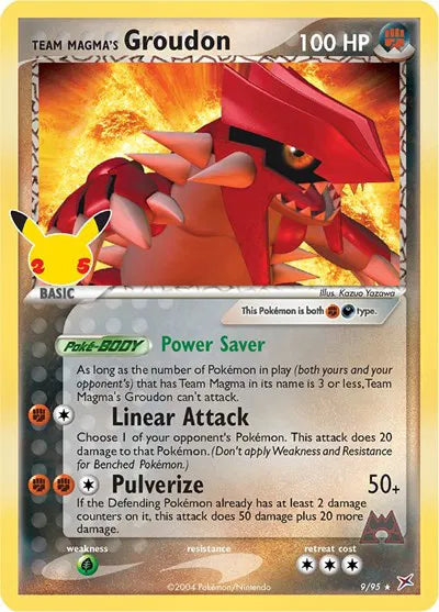 Team Magma's Groudon 9/95 Celebrations