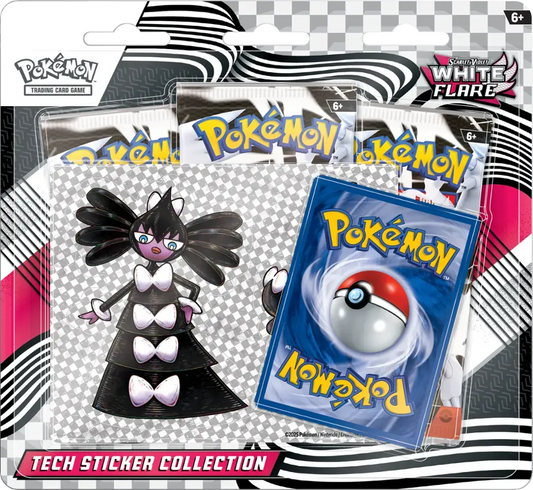 White Flare Tech Sticker Collection Gothitelle